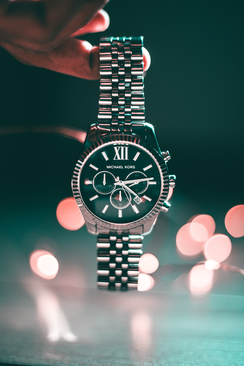 Round Michael Kors Chronograph Watch